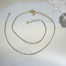 1pc Classic & Fashionable Clavicle Necklace - 925 Sterling Silver Material, Elegant & Minimalist Style, O-Shape Extended Chain, Suitable For Most, No Seasonal Restriction, Suitable Mother's Day Gift - Rose Gold - View 3