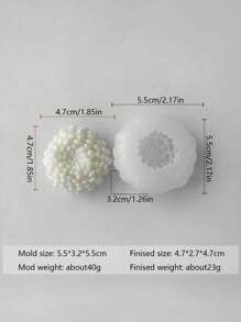 [3D Chrysanthemum Silicone Mold] Flexible Silicone, Heat Resistant Odorless, Multi-Purpose DIY /Candle/Resin Craft Tool, Mother's Day Valentine's Day Home Decor Essential