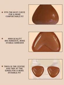 Dwustronne samoprzylepne wkładki do biustonosza Wkładki samoprzylepne do biustonosza Wkładki powiększające piersi Push Up Wielorazowe wkładki usztywniane Ultra Instant Lift