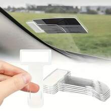 5pcs Self-Adhesive Car Interior Accessories Front Window Visor Card Clip, Can Clip Receipts, Access Cards, Business Cards, Parking Permits With Clear View, Car Storage Organizer