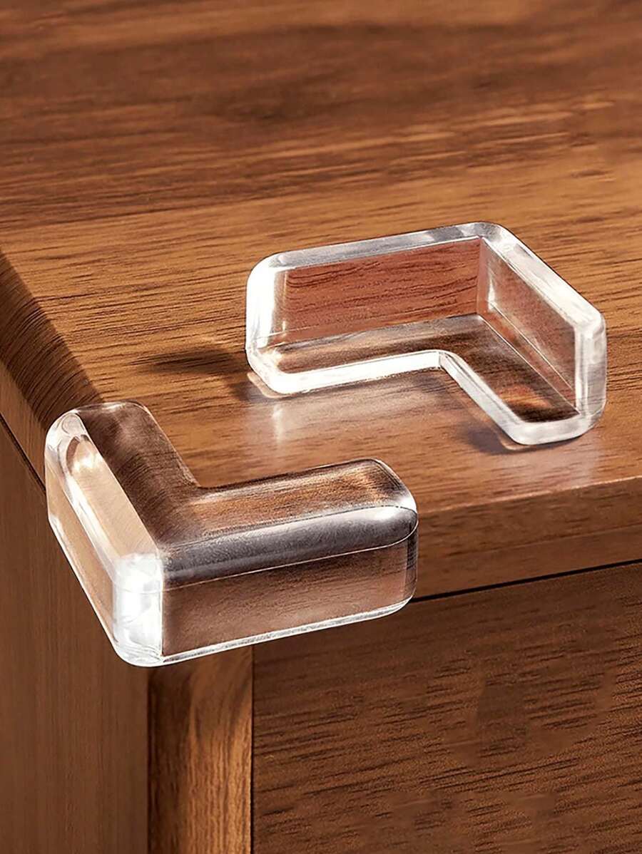 4/8pcs Table Corner Edge Protector, Silicone Cushion Guard To Prevent Bumps, Furniture Corner Protection