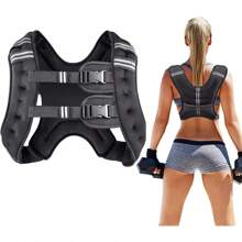 Prodigen Weighted Vest For Women And Men 8 12 16 20 25 30 Lbs With Reflective Stripe And Double Adjustable Buckle Straps Weight Vests For Strength Training, Jogging, Cardio, Weight Loss