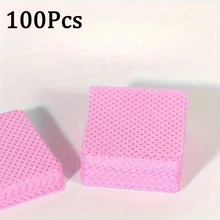 2000/1000/200pcs Nail Wipes - Professional Lint-Free Nail Polish Remover Pads, UV Gel Cleansing Tissues, Unscented Manicure Prep And Finish Nail Art Cleaning Tool(Pink)