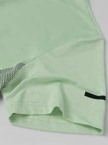Camiseta de verano para hombres, de secado rápido, con aspecto de seda, transpirable, casual, versátil, ligera de manga corta, cómoda para deportes y exteriores