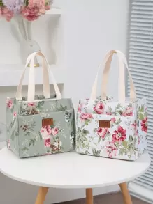 1 szt Nadrukowany Torba Przenośny Woreczek Na Lód Termiczny Torba Wodoodporny Bezludny Torba Lunch Pudełko śniadaniowe Torba