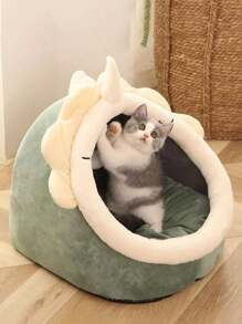 1 Peça Cama Fofa e Fofa para Gatos, Cesta de Dormir para Gatos Respirável Adequada para Gatos Pequenos, Médios e Grandes, Casa Confortável para Gatos em Todas as Estações