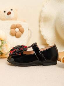 Belles chaussures plates à nœud papillon pour filles pour l'automne et l'hiver