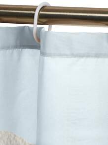 1 pièce/4 pièces Rideau de douche décoratif multifonction imperméable représentant un paysage marin avec phare, mouettes et bateau, avec 12 crochets, tapis de bain antidérapant, abattant de toilette en U, ensemble de salle de bain pour toutes les occasions, rentrée scolaire