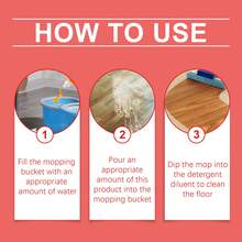 Multi-Purpose Floor Cleaner Wood Floor Deep-Cleaning, Stain Removal, Polishing & Brightening Orange-Scented Foaming Formula - 100ml - Xem 5