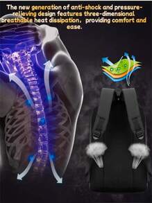 Unisex Fashion Backpack: Suitable For School, Work Or Travel - Soft Shell, Oxford Cloth And Zipper Closure - Multicolor - View 8