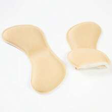 7pcs/Pack: 2pcs Ball Of Foot Pads, 5pcs Heel Grips - Foam Non-Slip Anti-Rub Cushions For High Heels & Sports Shoes, Breathable, Sweat-Absorbing, Half-Size Inserts To Make Shoes Smaller