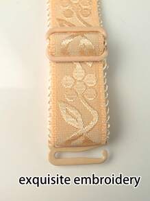 1 对 1.5 厘米/0.591 英寸胸罩肩带，弹性织物肩带，可更换胸罩肩带，可调节防滑肩带，胸罩织物肩带 - 彩色 - 查看 7