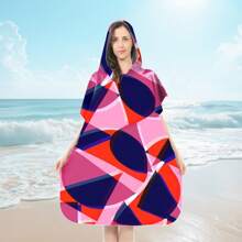 1 halat de baie de schimb, poncho de surf absorbant de apă, halat de baie cu glugă cu uscare rapidă, subțire, ușor, rezistent la vânt și UV, moale și cald, potrivit pentru înot, duș, scufundări, surfing pe plajă, călătorii de vară, vacanță, decor baie, articole esențiale pentru plajă