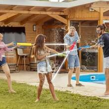 2 piezas/4 piezas/12 piezas/20 piezas Pistolas de agua de colores vibrantes para niños: juguetes de agua de verano para piscina y playa, mini lanzadores de agua de espuma EVA con mecanismo de retroceso, acción de disparo de agua divertida, diversión en la piscina | Juguetes de agua vibrantes | Pistolas de agua de Eva