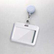 1 قطعة حامل بطاقات بلون أحادي بسيط مع مشبك قابل للسحب وأكمام للبطاقات، هدايا لحامل البطاقات، محفظة، حامل بطاقة الهوية، حامل بطاقة الائتمان، للنساء - متعدد الألوان - مشاهدة 15