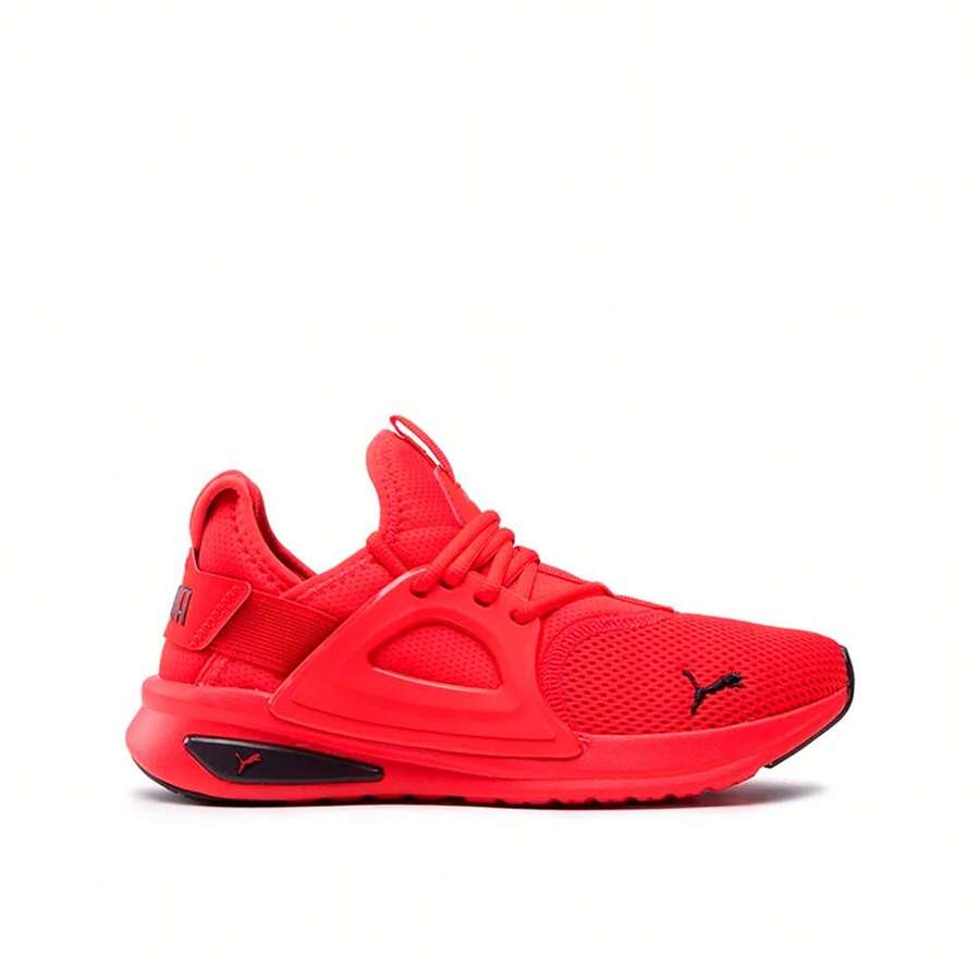PUMA 377048 - Men's Mesh Sneakers, Breathable, Minimalist, Practical & Versatile Sports Shoes - Red - View 1