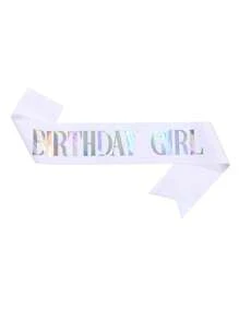 生日绶带，适合生日派对的女士生日绶带，生日绶带小礼物 - 彩色 - 查看 6