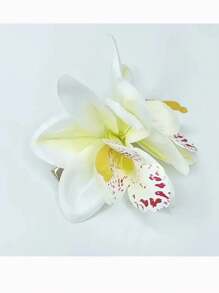 1 Pc Women's Oversized Tropical Flower Hair Clip, Boho Style Faux Orchid Alligator Hair Clip Hair Accessory For Beach, Travel, Vacation, Everyday Outfit, Bangs Clip, Can Be Used To Decorate Dresses And Bags Claw Clips Hair Claws Hair Barrettes, School Stuff