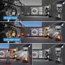 V380 Pro Solar 4G LP Camera CCTV 12MP Two Lens Three Screen Auto Tracking Outdoor 10X Zoom 6K Security Surveillance PTZ Camera, 4G Outdoor And Indoor Security Home Cameras, Wireless 4G Cameras - 4G SIM Card Camera - View 8