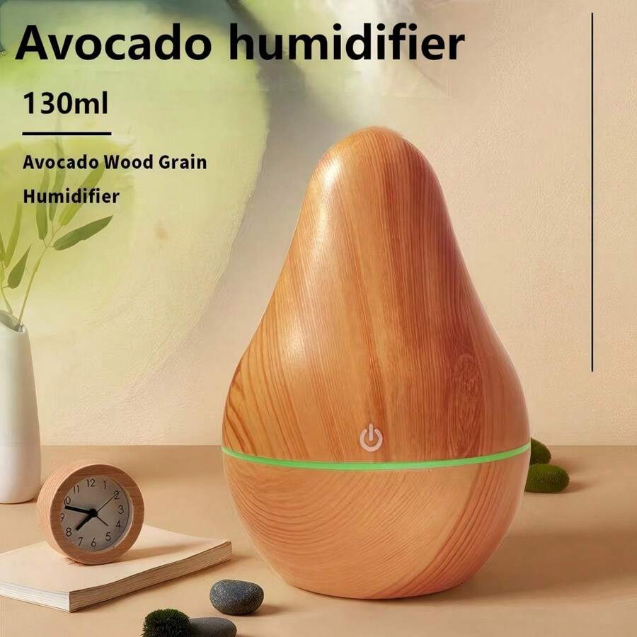 1个牛油果造型加湿器，130毫升/USB供电家用空气净化器，创新简约室内喷雾器 - 多色 - 查看 1