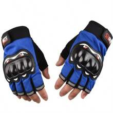 Motorcycle Gloves For Men, Half Finger Tactical Anti-Slip Shock-Absorbing Breathable Touchscreen Riding Gloves - A - View 7