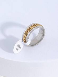 1pc Men's Stylish Simple Ring, Suitable For Everyday Wear - Multicolor - View 9