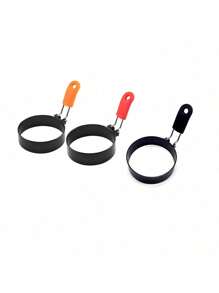 1pc Thickened Stainless Steel Non-Stick Round Egg Ring, Household Kitchen Small Hamburger Patty Mold