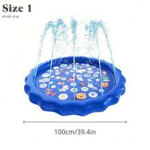 1 pièce Piscine pour bébé pour apprendre, tapis de jeu extérieur avec gicleur "De A à Z" pour bébés et tout-petits de 1 à 3 ans
