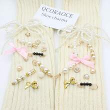 30 piezas de Charms para zapatos para zapatillas - Charms para cordones que contienen lazos/clips/alfileres, charms de decoración para zapatos y hebillas de joyería para zapatos, accesorios DIY para zapatillas - Multicolor - Ver 6