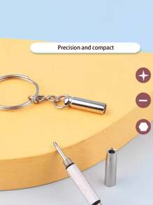 1 pezzo/2 pezzi Cacciavite multifunzione per occhiali, cacciavite piatto portatile, chiave esagonale 3 in 1 per montatura di occhiali