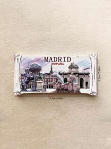 1 pieza Imán de nevera recuerdo 3D de Barcelona, España, regalo decorativo magnético