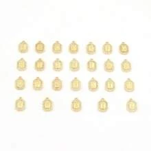 1件新款时尚镶钻锆石字母眼睛不锈钢链手链，女士