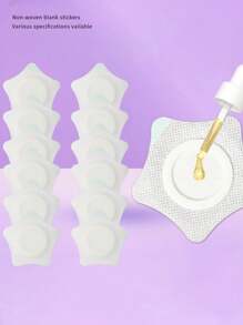 无纺布星星肚脐贴 防水 小熊形状空白贴纸 爱心形状敷料 - 白色 - 查看 1