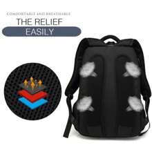 Business Travel Backpack,Large Capacity Unisex Laptop Bag For Students & Professionals, Multi-Functional Durable Daypack - Burgundy - View 7