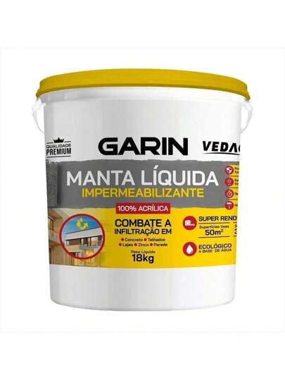 Manta Líquida Emborrachada Impermeabilizante Garin 12kg