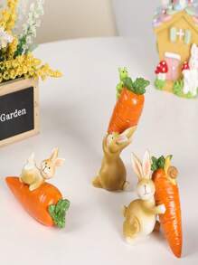 Modular Bunny Sculpture Set, Suitable For Easter, Spring Festival, Home Decor