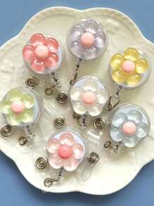 1pc Crystal Flower Expandable Clasp