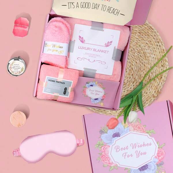 BouZaFoFa Spa Gift Set For Women Self Care Package Kit For Birthday Anniversary Retirement Or Get Well Soon Perfect Gift For Mom Sister Wife & Best Friend