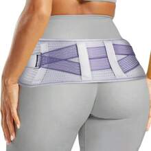 Verstellbarer Sakroiliakal-Hüftgurt für Frauen und Männer, atmungsaktive Hüft- und Taillenunterstützung, Lendenwirbelstütze für Sport