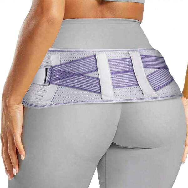 Regulowany pas biodrowy krzyżowo-biodrowy dla kobiet i mężczyzn, oddychający pas biodrowy i taliowy, podtrzymujący dolną część pleców do uprawiania sportu