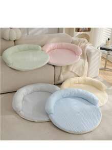 Summer Self-Cooling Mat For Dogs Extra Large, 19.7''- 35.4'' -  Pet Cool Mat Dog Kennel Cat Bed Breathable Pet Mat Round Mat- Washable Non-Pet Outdoor Bed, Non-Slip - L - 查看 6