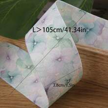 Colorful Ombre Butterfly Flower Woven Ribbon, DIY Hair Accessories, Gift Wrapping, Flower Bouquet, Sun Hat, Bow, Floral Ribbon - Multicolor - View 14