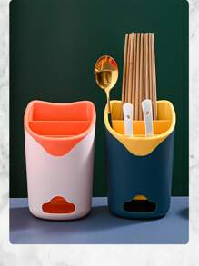 3Pcs Cutlery Storage Boxes, Fork, Spoon, Chopstick Cutlery Rack, Sink, Wall Mounted Storage Rack, Upgraded Double-Layer Design With Self Draining Function, Farmhouse Kitchen Cutlery Box Countertop, Kitchen, Bathroom Storage Box, Christmas/Valentine's Day And Other Holiday Gifts, Suitable For Kitchen, Bathroom, Makeup Brush, Table, Pen, Pencil, Give Your Family A Warm Gift