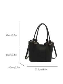 Bolsa transversal com decoração de cinto de cor sólida da moda, bolsa de ombro versátil e simples para mulheres, adequada para compras, carteiras, compras, mulheres jovens, estudantes universitárias, recém-chegadas, trabalhadores de colarinho branco. Elas são muito adequadas para escritórios, universidades, trabalho, negócios, deslocamento, atividades ao ar livre, viagens e passeios