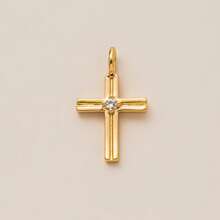 1Pc 18K Gold Plated Boho & Mystic Charms, Palm Tree, Evil Eye, Shell, Cross, Vintage Pendant For DIY Necklace & Bracelet Jewelry