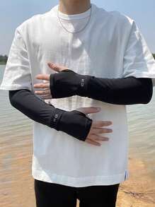 3 Pairs Of Women's Sun Sleeves, Ice Sleeves, Anti-UV, Ice Silk, Men's And Women's Protective Sleeves, Driving Fishing Sport Arm Loose Version - Multicolor - View 3