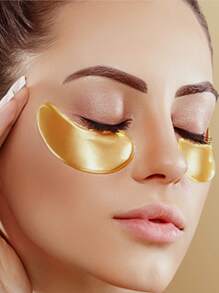 10/20/30pcs Gold-Color 7.5g/Pair Collagen & Seaweed Gold Extract Eye Mask Patches, Moisturizing & Revitalizing Eye Care - Gold - View 10