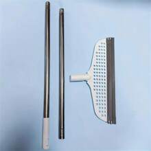 1pc 2-In-1 Magic Broom & Squeegee - Long Handle Pet Hair Remover For Floors, Tiles, Glass & Carpets - Versatile Cleaning Tool For Home Use - Multicolor - View 4