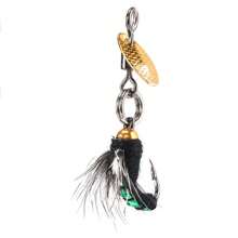 5 件装昆虫苍蝇飞蝇钓鱼诱饵飞蝇钓鱼诱饵亮片鱼钩人造昆虫钓鱼诱饵带盒