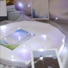 USB Powered Photo Clip String Lights, AA Battery Powered Clothespin Fairy Lights, 33FT/100 LED Fairy Lights With Photo Clips, 10M With 50 Clips/5M With 30 Clips/3 Meters With 20 Clips, Transparent Clips, Suitable For Dorm Room, Bedroom, Christmas, Party, Wedding Decor (Warm White) Gifts Birthday Graduation